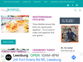 'mommyonpurpose.com' screenshot