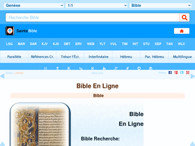 'saintebible.com' screenshot