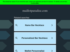maillotparadise.com homepage screenshot