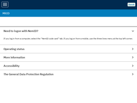 'mitsygefravaer.dk' screenshot