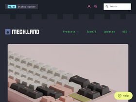 Mech.land website screenshot