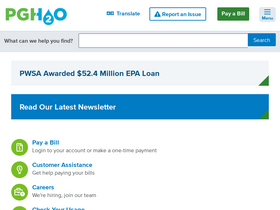 'pgh2o.com' screenshot