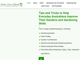 'aussiegreenthumb.com' screenshot