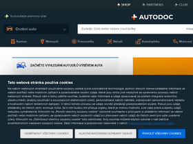 'autodoc.cz' screenshot
