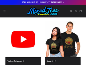 mixedtees.com homepage screenshot