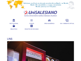 'unisalesiano.com.br' screenshot