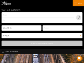 'leoexpress.com' screenshot