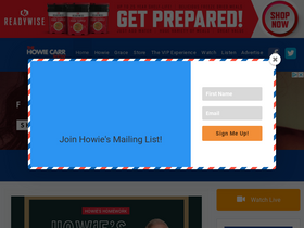 'howiecarrshow.com' screenshot