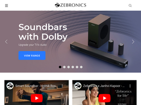 'zebronics.com' screenshot