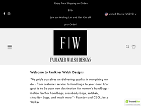 faulknerwalshdesigns.com homepage screenshot