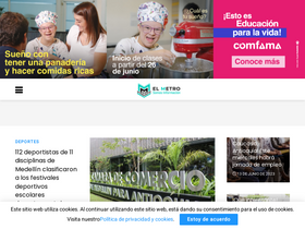 'elmetro.com.co' screenshot