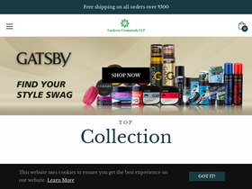 gardeniashop.in homepage screenshot