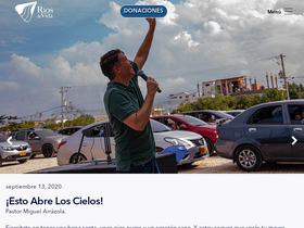 'ministerioriosdevida.org' screenshot
