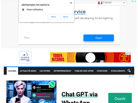 'alerteemploi.net' screenshot