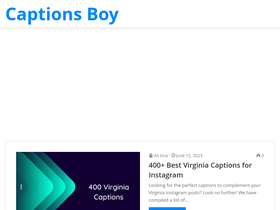 'captionsboy.com' screenshot
