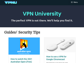 'vpnuniversity.com' screenshot