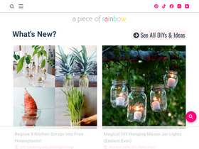 'apieceofrainbow.com' screenshot