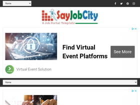 'sayjobcity.com' screenshot