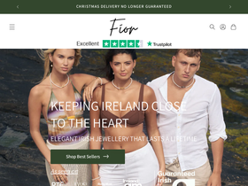 Fíor Jewellery website screenshot