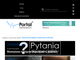 'fizjoterapeuty.pl' screenshot