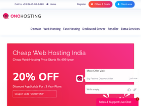 'onohosting.com' screenshot