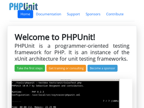 'phpunit.de' screenshot