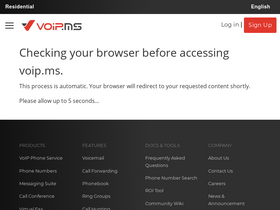 'voip.ms' screenshot