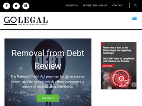 'golegal.co.za' screenshot