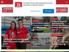 'zrenjaninski.com' screenshot
