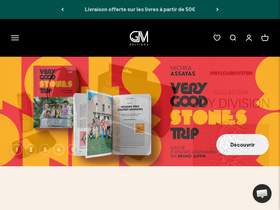 GM Éditions homepage screenshot