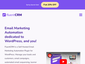 'fluentcrm.com' screenshot