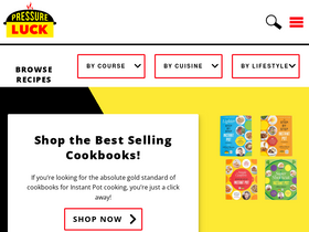 'pressureluckcooking.com' screenshot