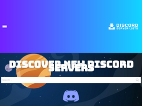 'discordserverlists.com' screenshot