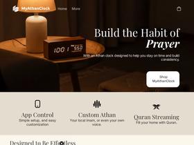 MyAthanClock website screenshot