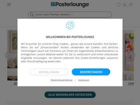'posterlounge.ch' screenshot