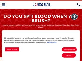 'corsodyl.co.uk' screenshot