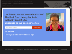 'winningwriters.com' screenshot