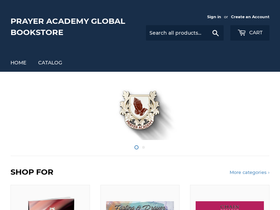 prayeracademyglobalbookstore.org homepage screenshot