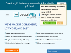 'legalwills.ca' screenshot
