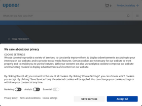 'uponor.com' screenshot