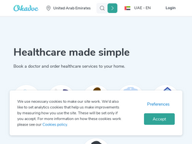 'okadoc.com' screenshot