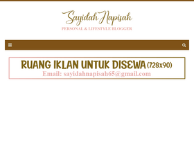 'sayidahnapisah.com' screenshot