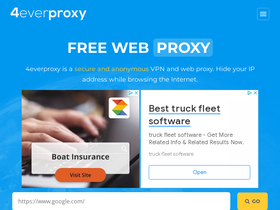 '4everproxy.com' screenshot