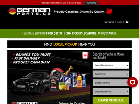 'germanparts.ca' screenshot