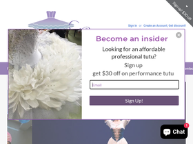 beyondtutus.com homepage screenshot