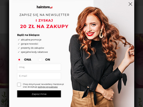 'hairstore.pl' screenshot