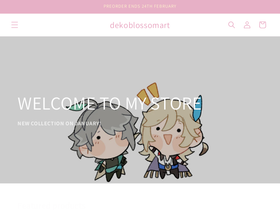 dekoblossomart homepage screenshot