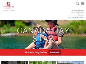 'horseshoeresort.com' screenshot