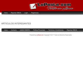'lupaste.com' screenshot