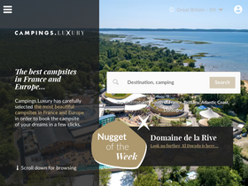 'campings.luxury' screenshot